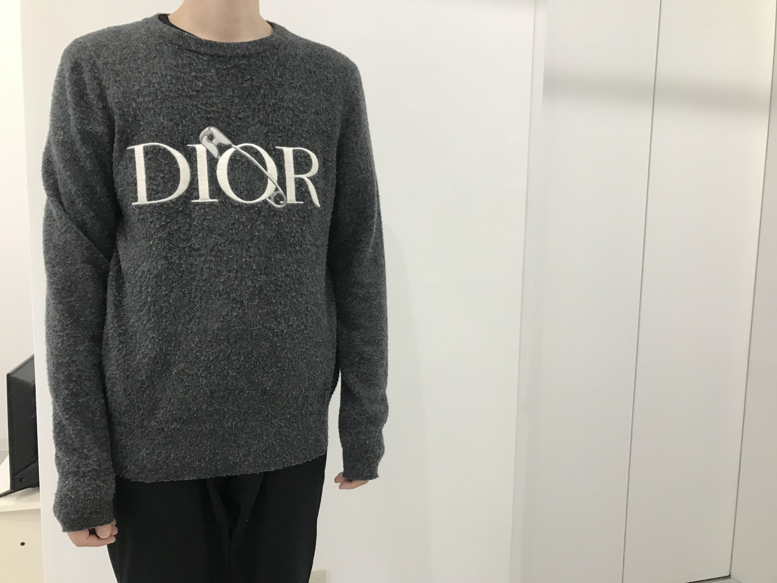 新品同様！ DIOR 安全ピン ラグジュアリーセーター S